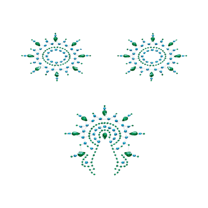 Petits Joujoux Gloria Breast and Pubic Jewellery - Turquiose and Blue