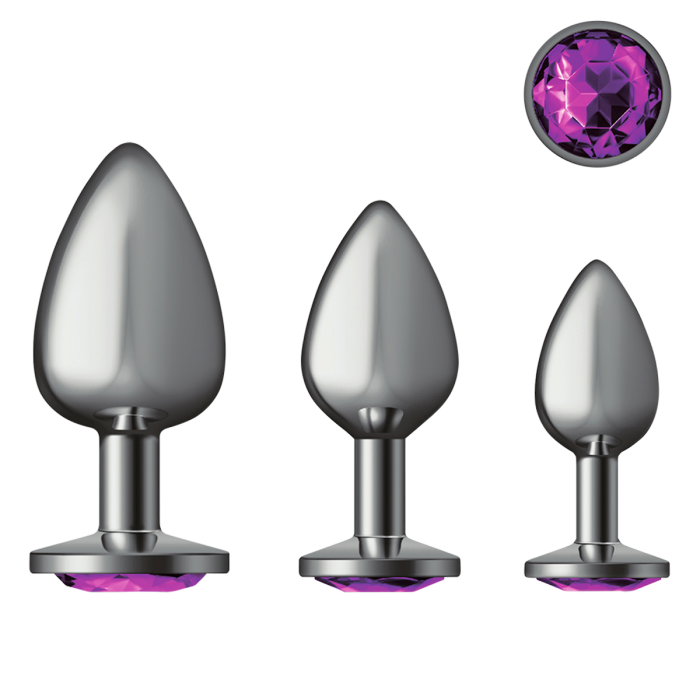 como hacer un lubricante anal casero Rear Assets Iridescent Gem Butt Plugs main image 0