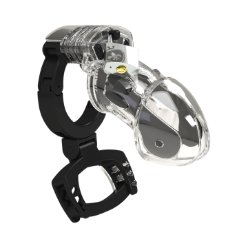Mystim Pubic Enemy No 3 Estim Cock Cage With Ball Squeezer