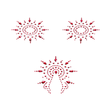 Petits Joujoux Gloria Breast and Pubic Jewellery - Red