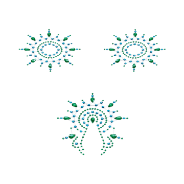 Petits Joujoux Gloria Breast and Pubic Jewellery - Turquiose and Blue