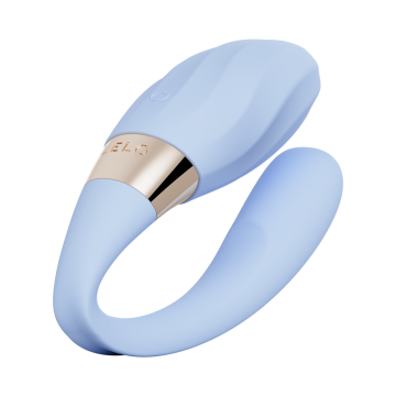Clit stimulator designed for targeted external sensations during couples play.