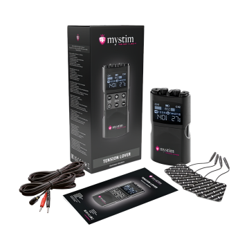 Mystim Tension Lover 2 e stim power box and e stim sex machine delivers powerful electro stimulation for couples.