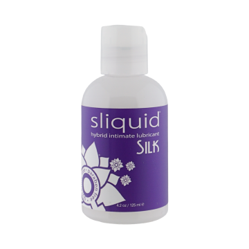 Sliquid lube combines water and silicone in a smooth Sliquid Silk hybrid lubricant.