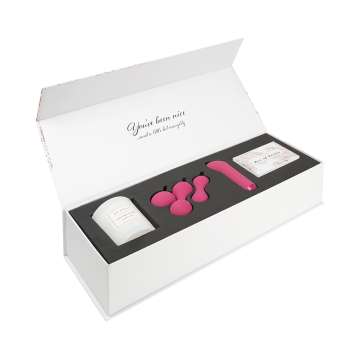 Je Joue Nice & Naughty Gift Set - luxury sex toys for couples with a clit stimulator, kegel balls and massage candle.