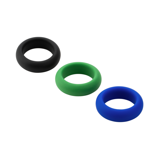 Je Joue Silicone Cock Ring Trio - All 3 Stretch Levels