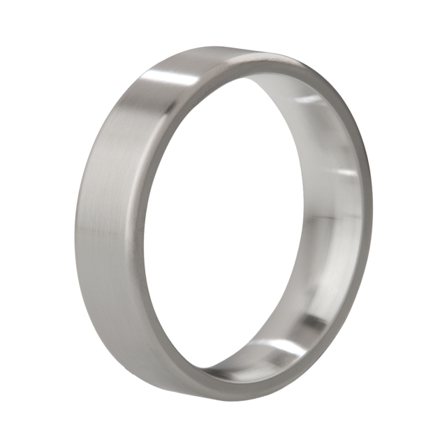 Mystim The Duke Cock Ring - Brushed Stainless Steel