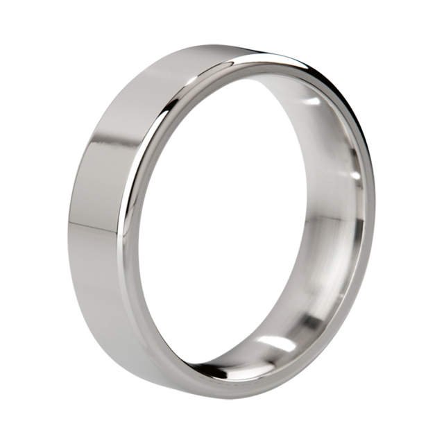 Mystim The Duke Cock Ring - Polished Stainless Steel