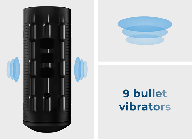 Kiiroo Titan Interactive Masturbator - 9 Bullet Vibrators