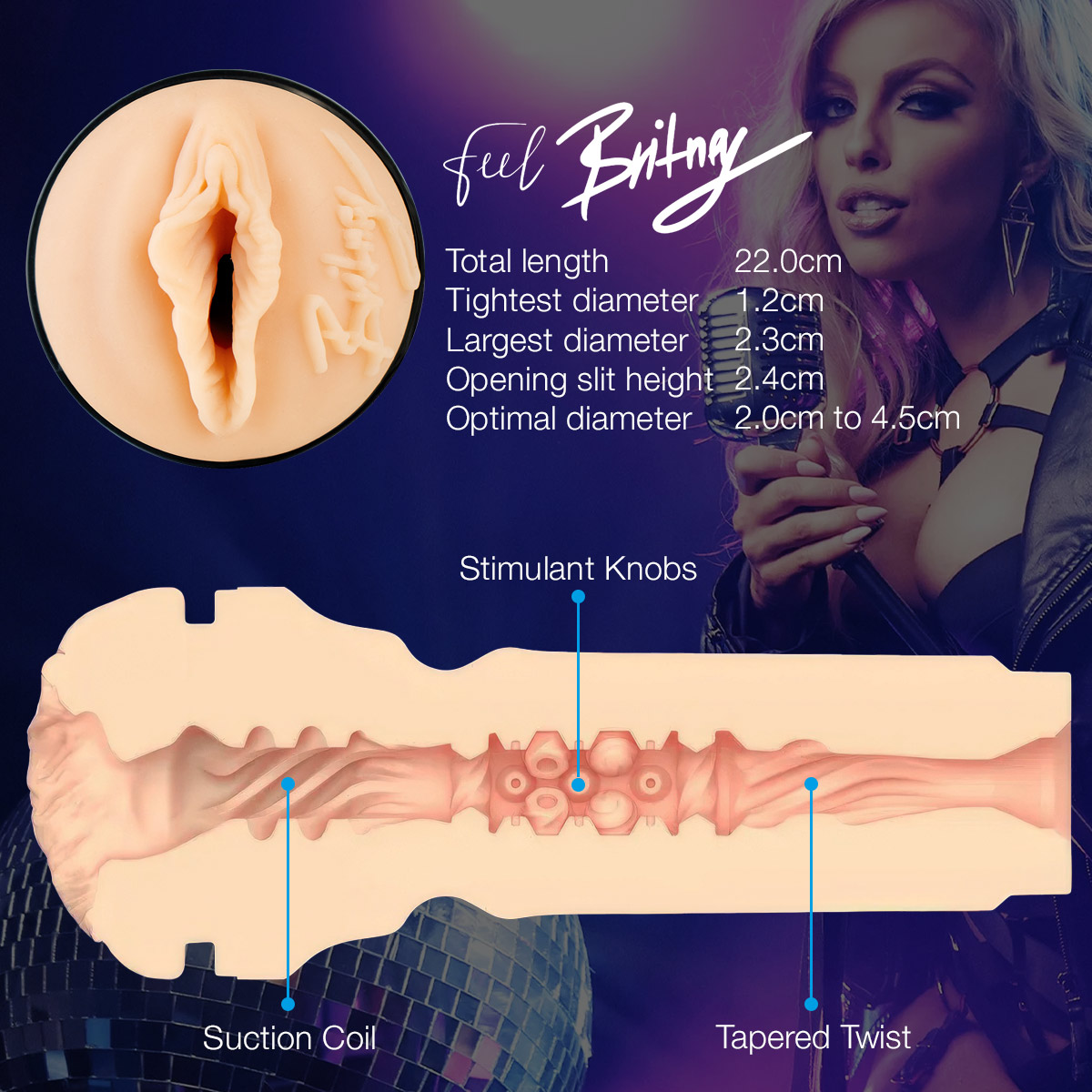 Experience the ultimate male sex toys experience with this pornstar fleshlight and male masturbator by Kiiroo.