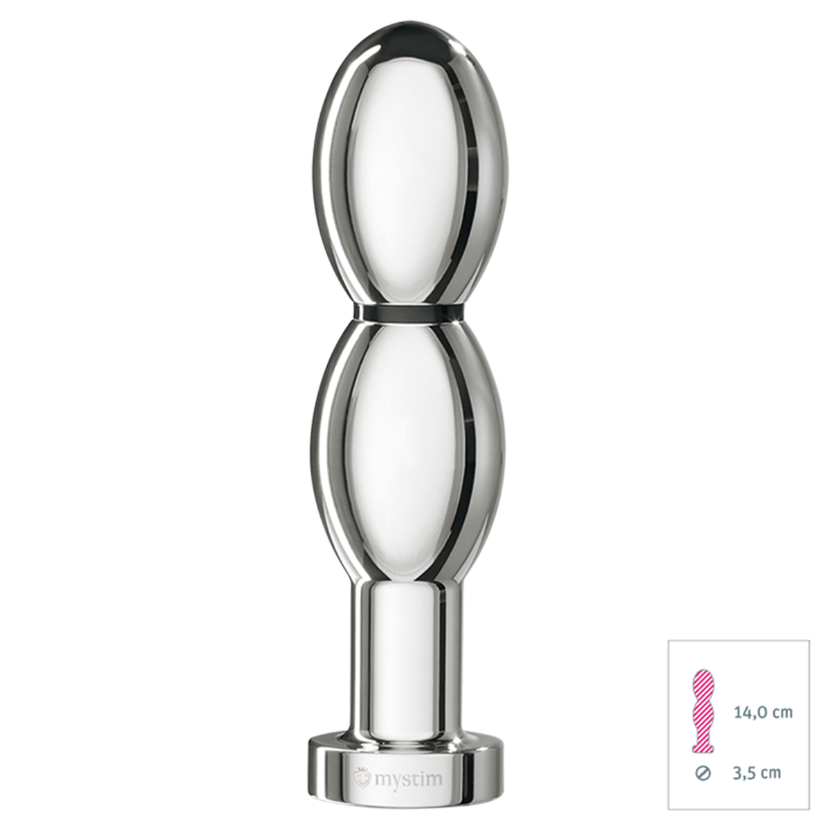 Mystim Oh-thello Estim Oval Dildo Conductive Surface