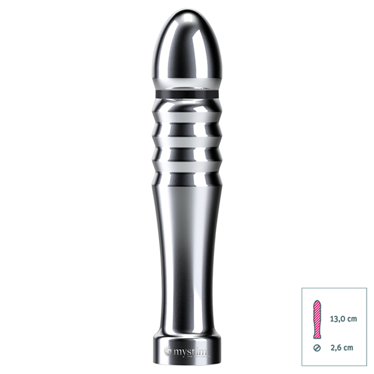 Mystim Funky Fella Estim Metal Dildo Dimensions