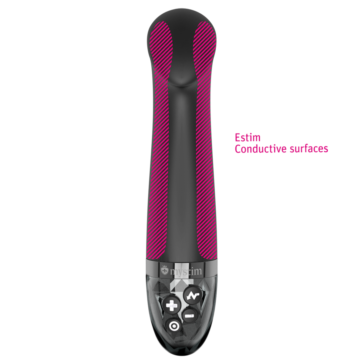 Mystim Right On Ron E-Stim G-Spot Vibrator - Features