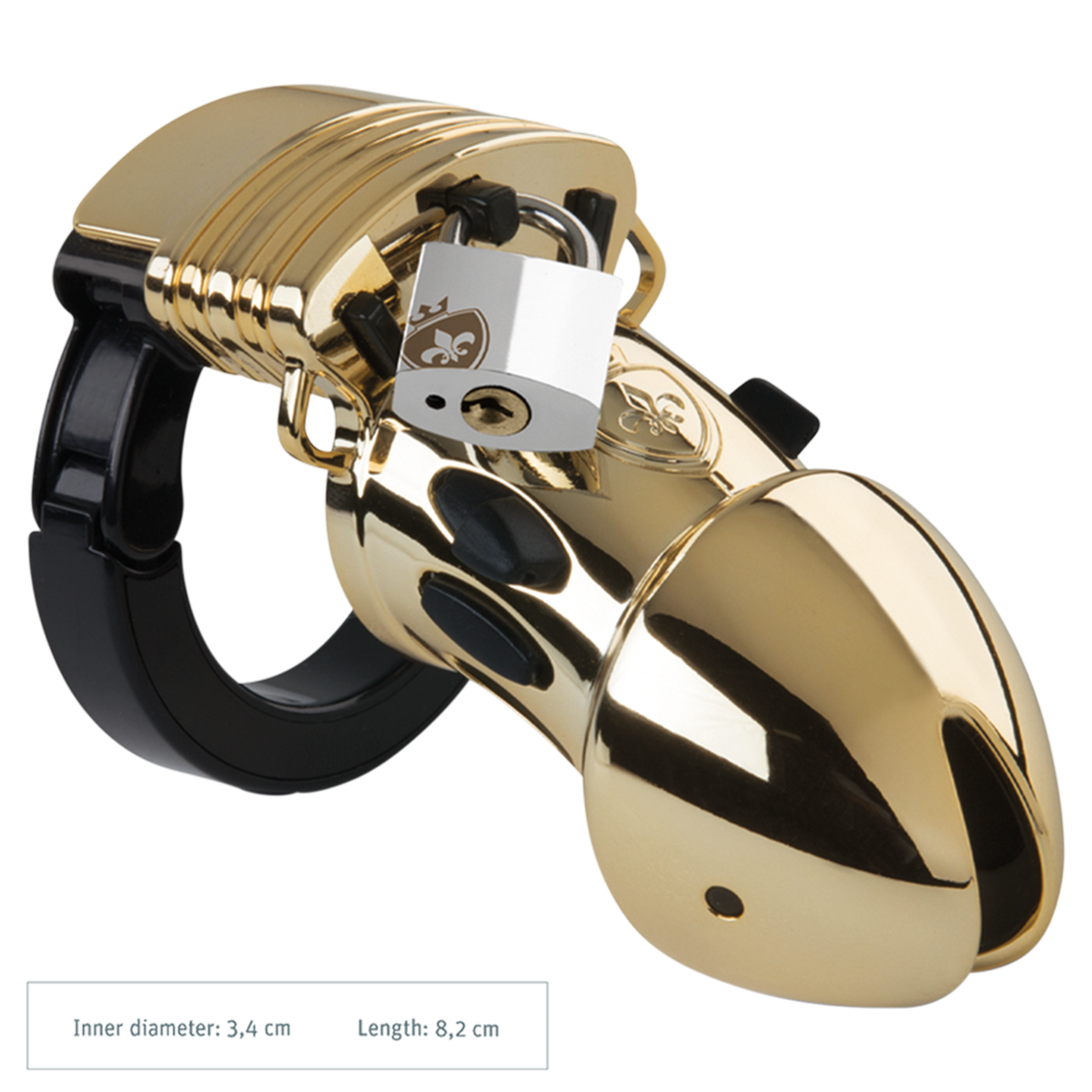 Mystim Pubic Enemy No 1 Gold Edition E-Stim Cock Cage