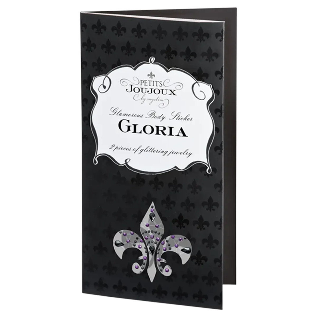 Petits Joujoux Gloria Breast Jewellery Pasties - Black and Purple