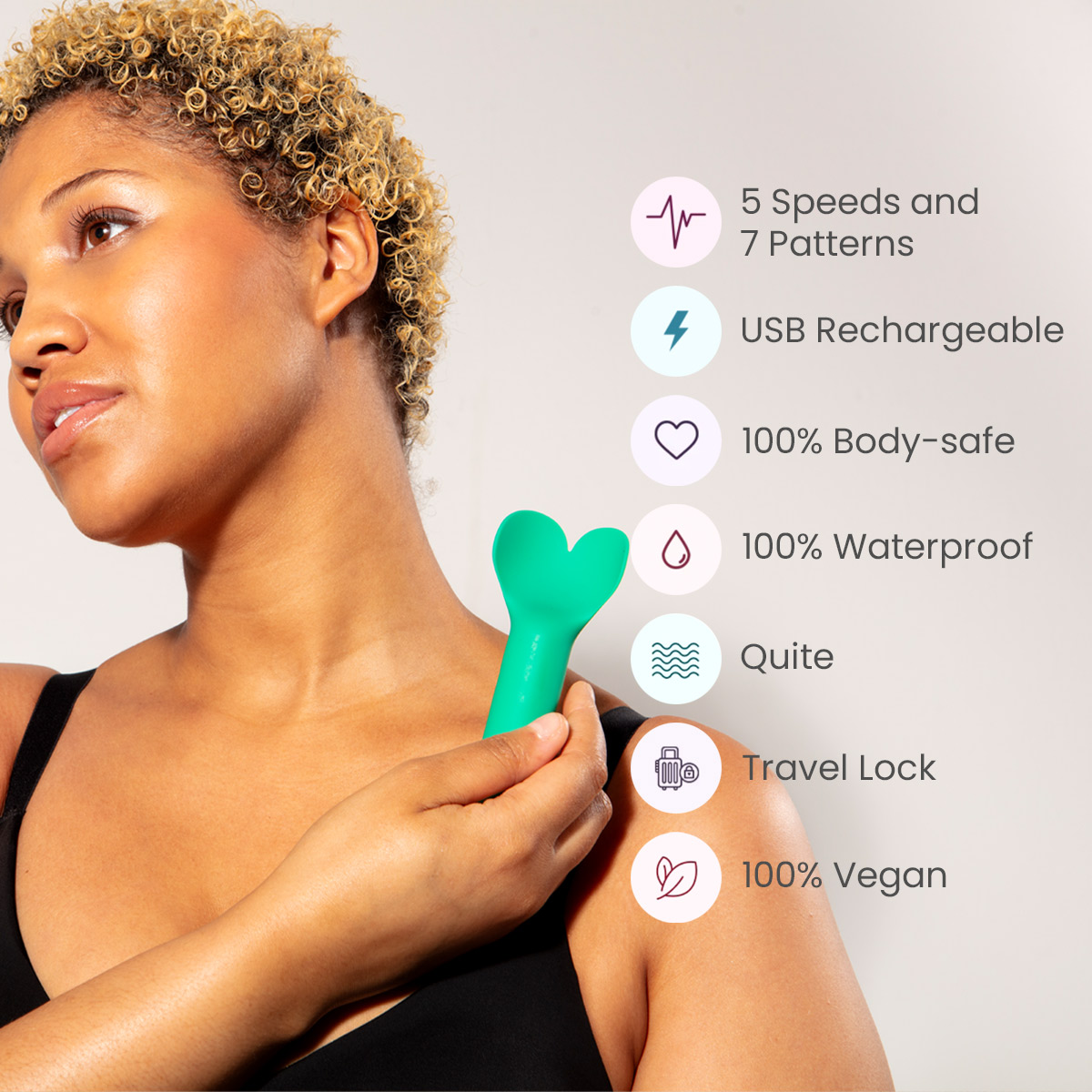 Je Joue Amour bullet vibrator is a silky clit tickler and clit teaser, the best clitoral stimulator for deep clit stim.