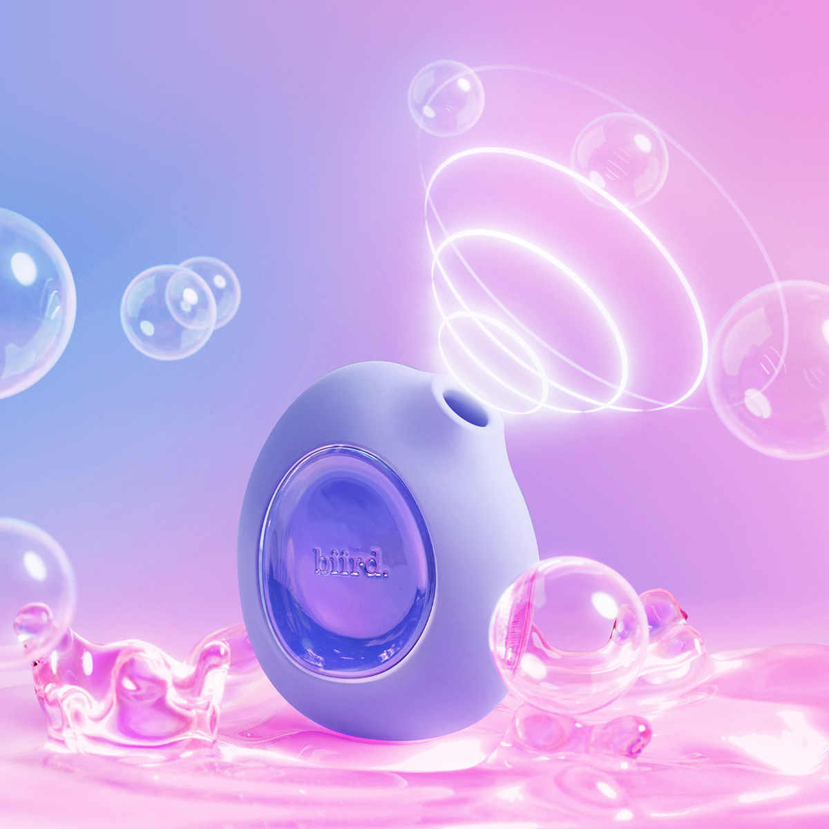 Biird Lumii clit sucker delivers intense clitoral suction with a sleek clit sucking toy design.