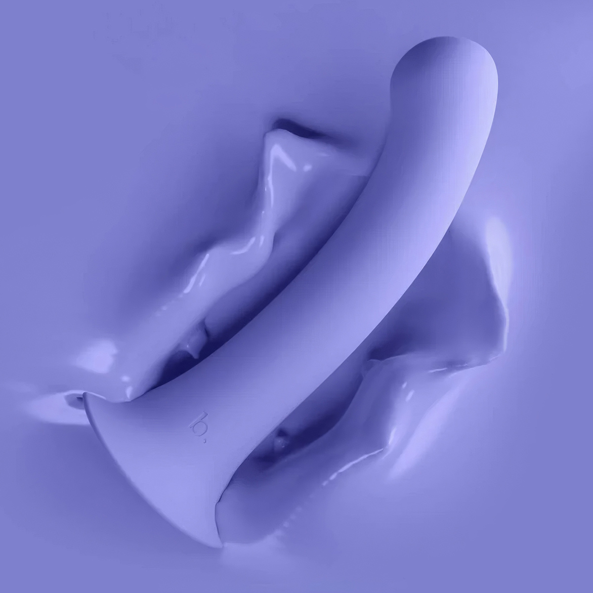 Surii is a curved silicone suction dildo for women and men with strap on fit, ideal for pegging or shower dildo play.