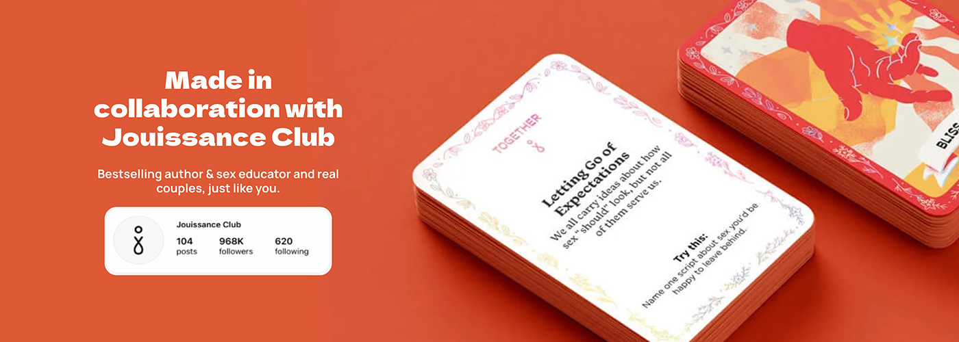 Dive into playful adult games with this sex card game made for fun-loving couples to further discover connection.