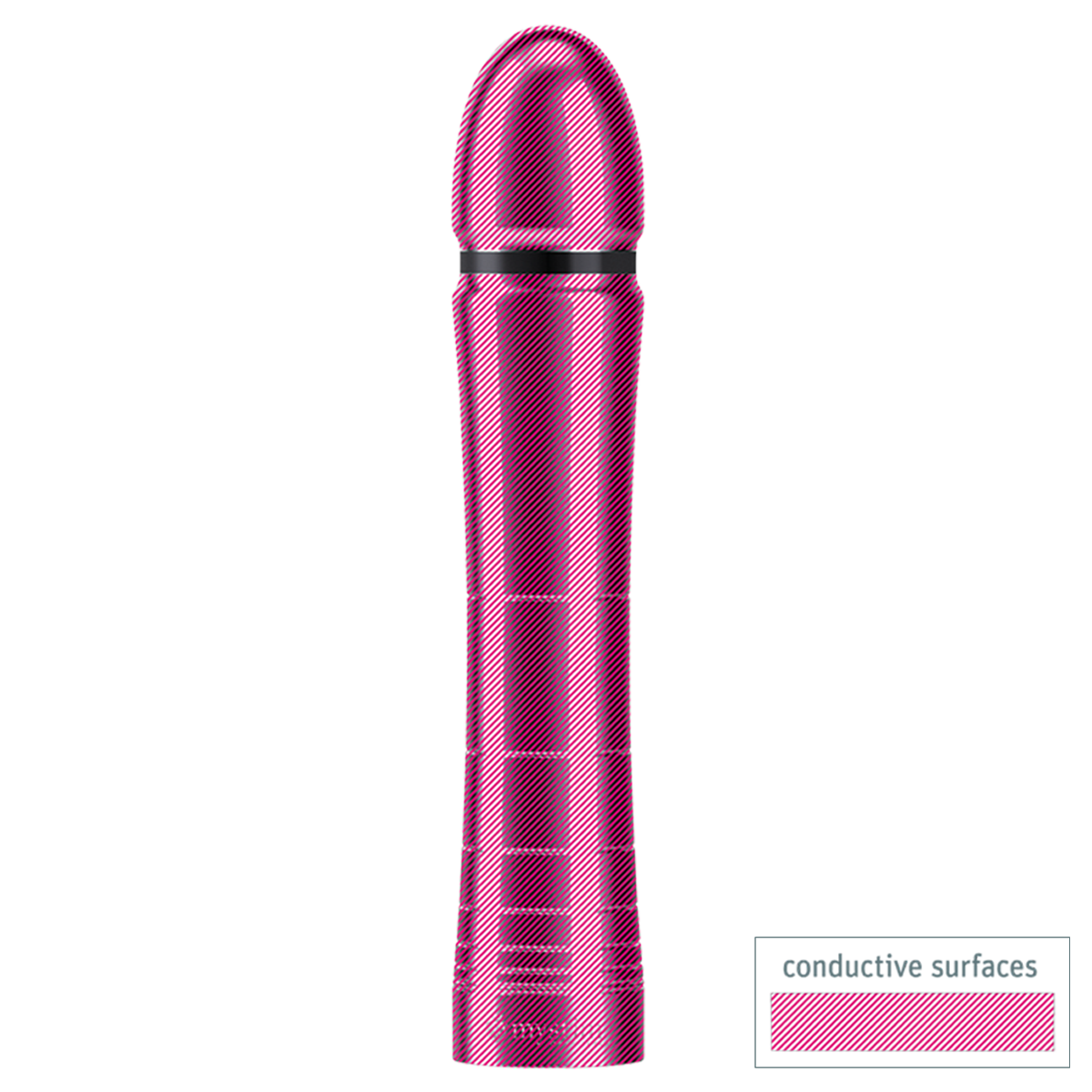 Mystim Glossy Glen Estim Dildo Conductive Surfaces