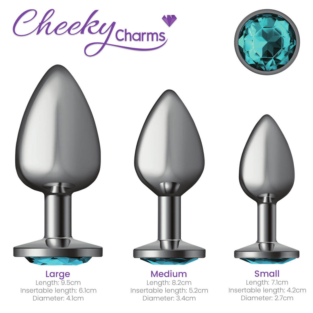 Add sparkle to play with this jewel anal butt plug, crafted for comfort as a beginner or large anal plug anal sex toy.