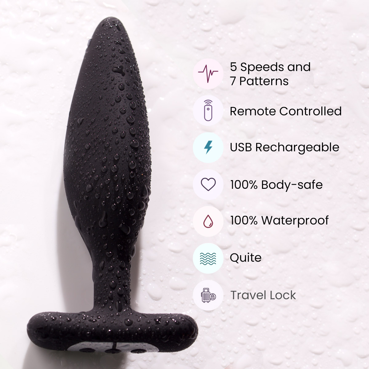 Je Joue Egon vibrating butt plug is a bluetooth vibrator and remote vibrator made for adventurous couples sex toys play.