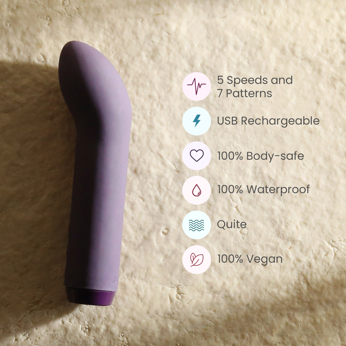 Discover deep pleasure with this Je Joue clit vibrator and g spot stimulator in a sleek bullet vibe design.