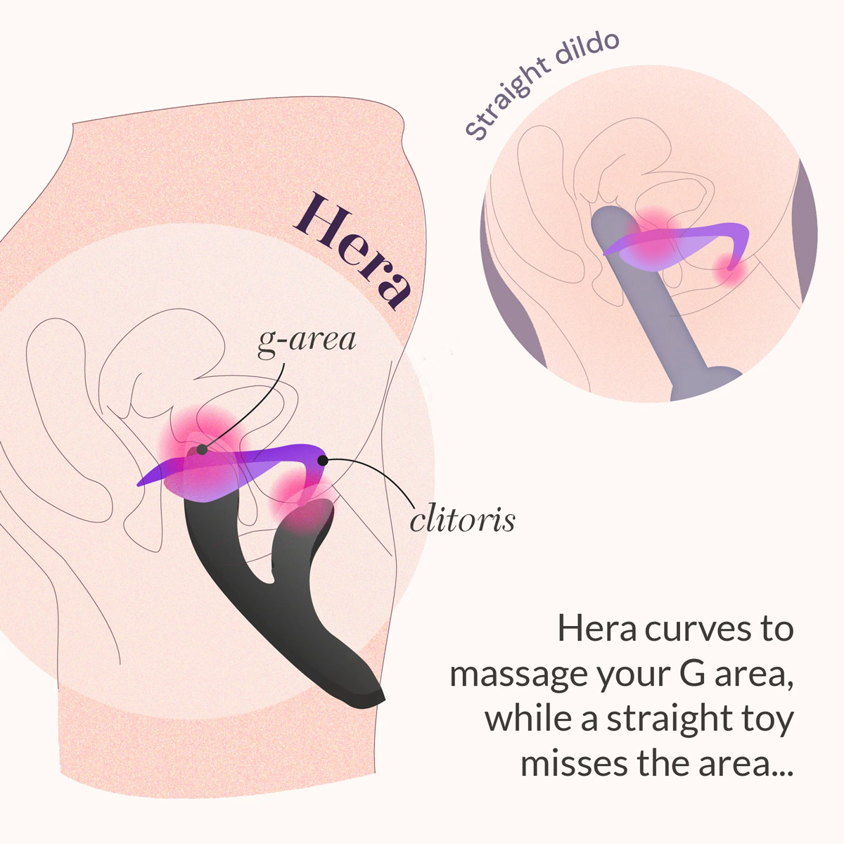 Je Joue Hera has a curved arm for ultimate G-Spot massage and stimulation