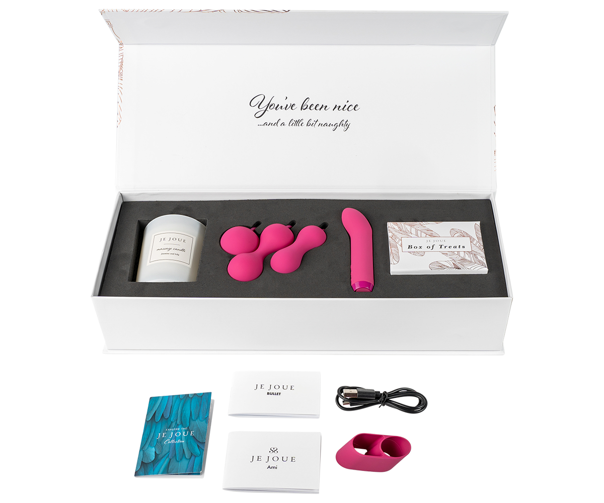 Luxury sex toys for couples set with bullet vibrator, kegel balls & ben wa balls set, clit stimulator and sex candle.