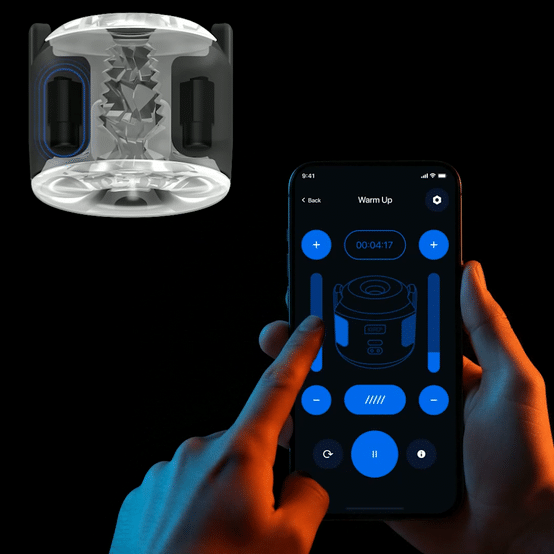 Discover the Kiiroo Powershot, an interactive sex toy and app controlled vibrator for men seeking premium pleasure.