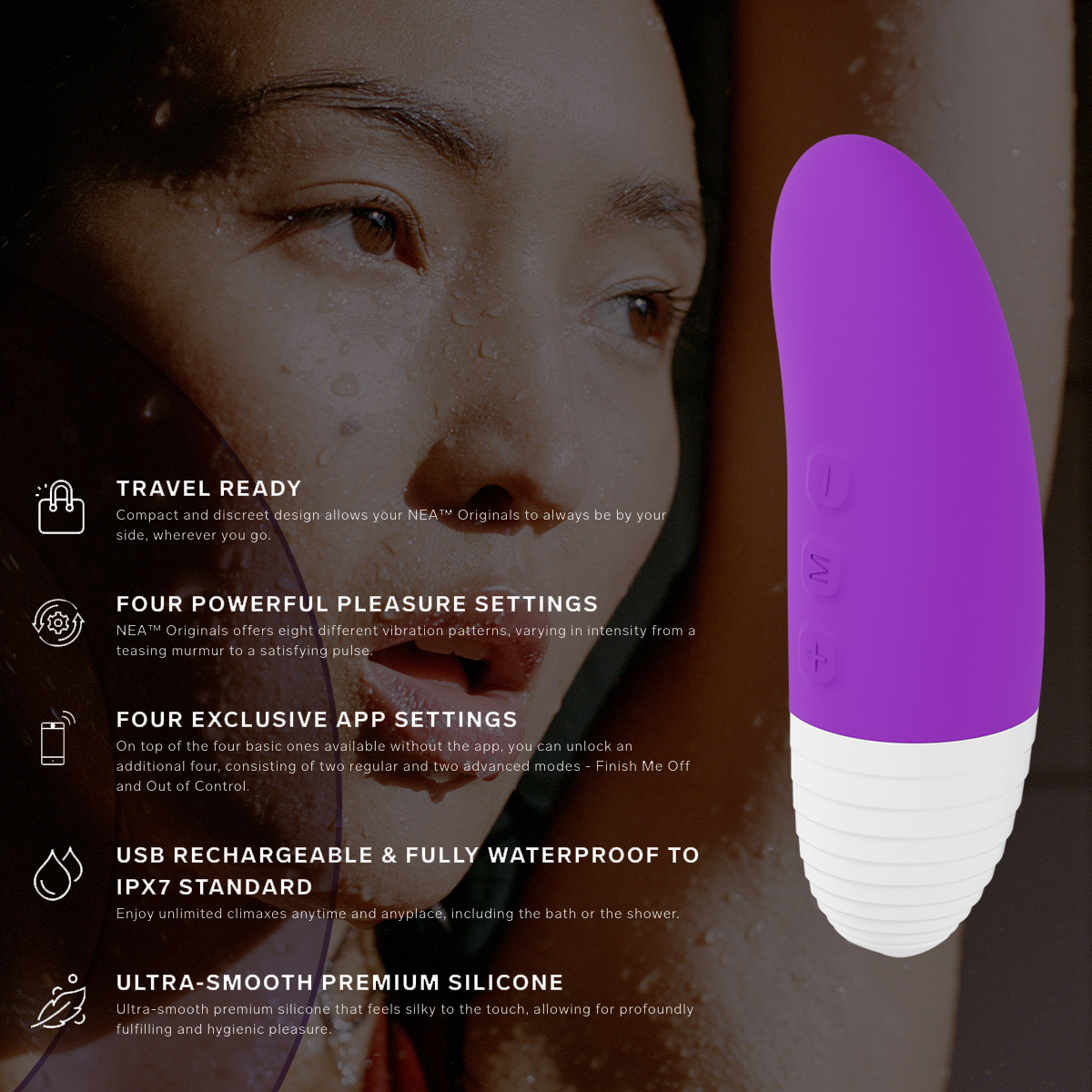 LELO AKO Originals is a clit stimulator and clitoral massager offering powerful clit stimulation on the go.