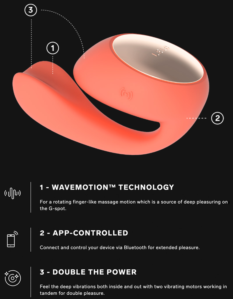 LELO IDA™ Wave App Controlled Vibrator Features