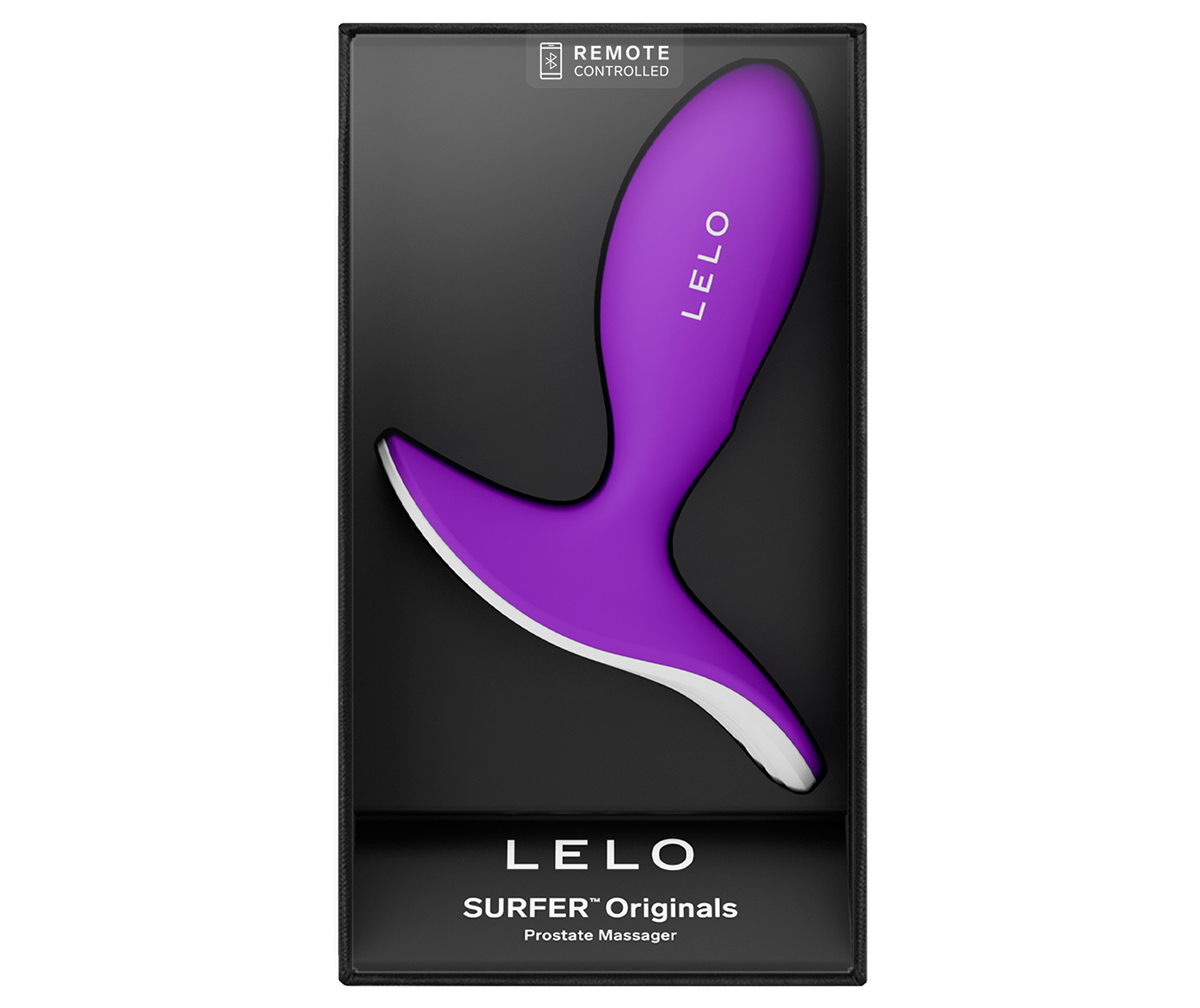 Experience LELO sex toys for men with SURFER prostate vibrator - the male sex toy for deep prostate stimulation