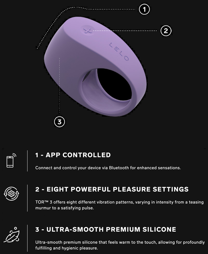 LELO TOR 3 Vibrating Cock Ring