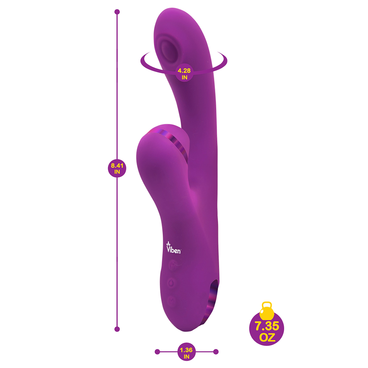 Viben Zazzle Thumping Rabbit with Clitoral Suction Features