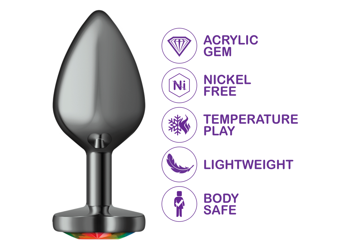 This heart anal plug is a cute bum plug for beginners or pros, ideal for anal penetration toys and couples fun.