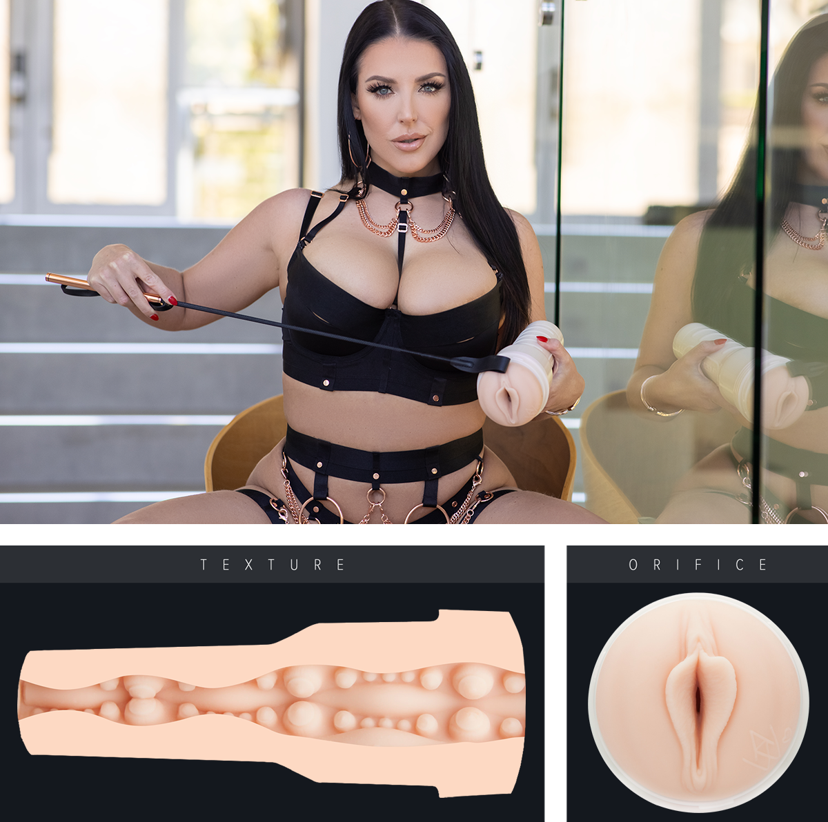 Fleshlight Autumn Falls Cream realistic masturbator with lifelike male stroker sensations.