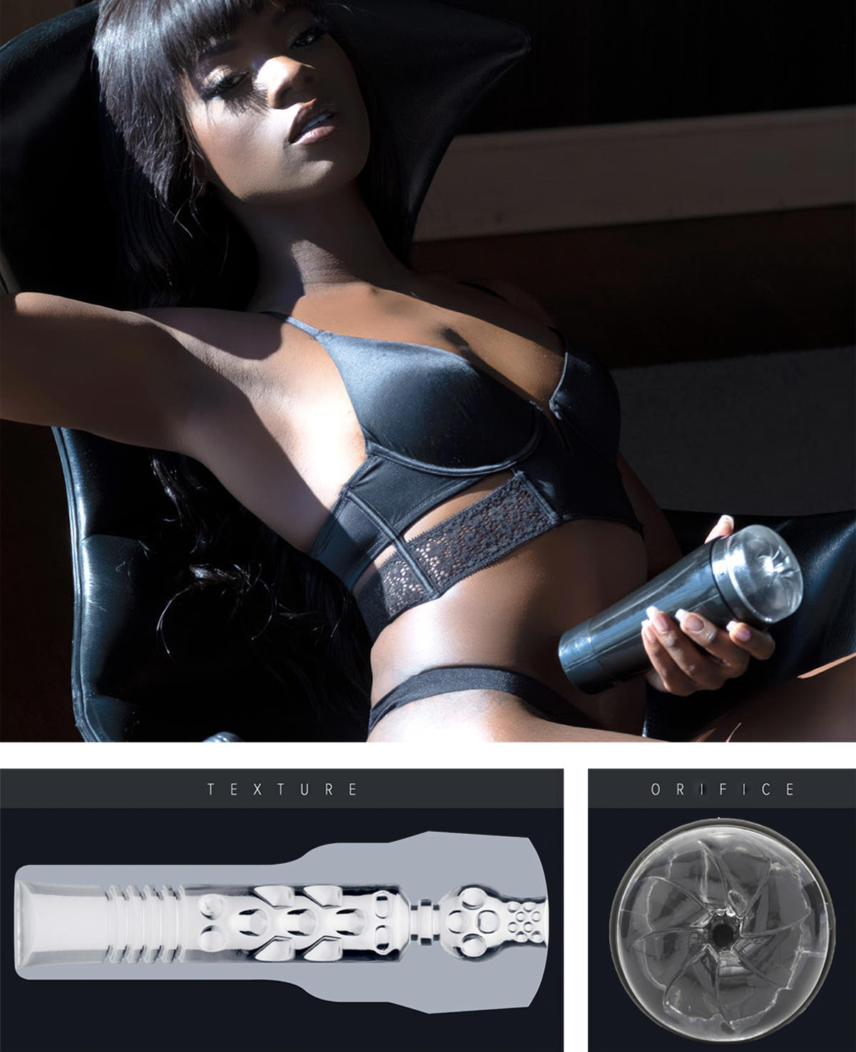 Discover the Fleshlight Flight Pilot, a compact clear Fleshlight masturbator for ultimate pleasure on the go.