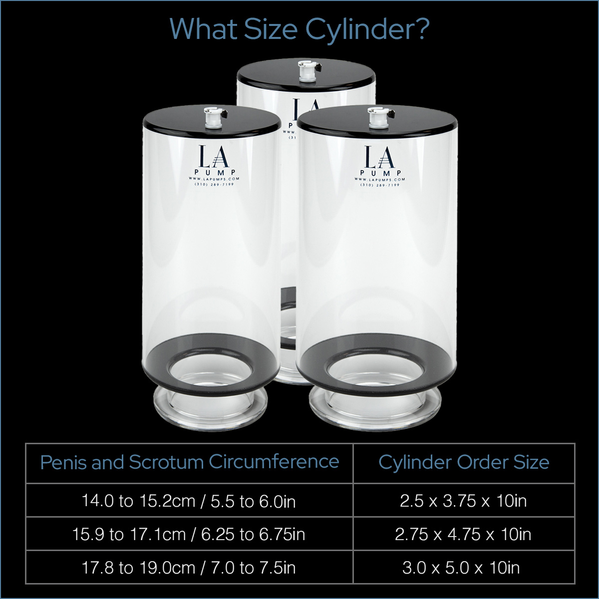 Cock and ball pump cylinder from LA Pump for comfortable cock and ball pumping sessions.