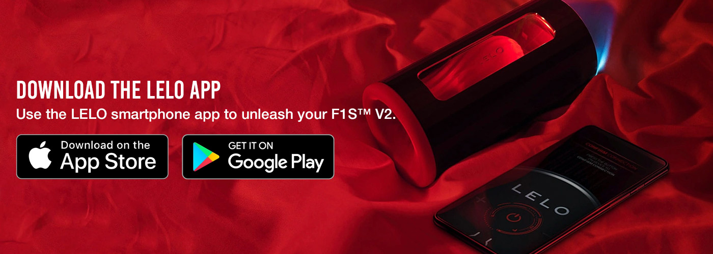 Premium automatic male masturbator LELO F1S V2, designed as a luxury male sex toy.