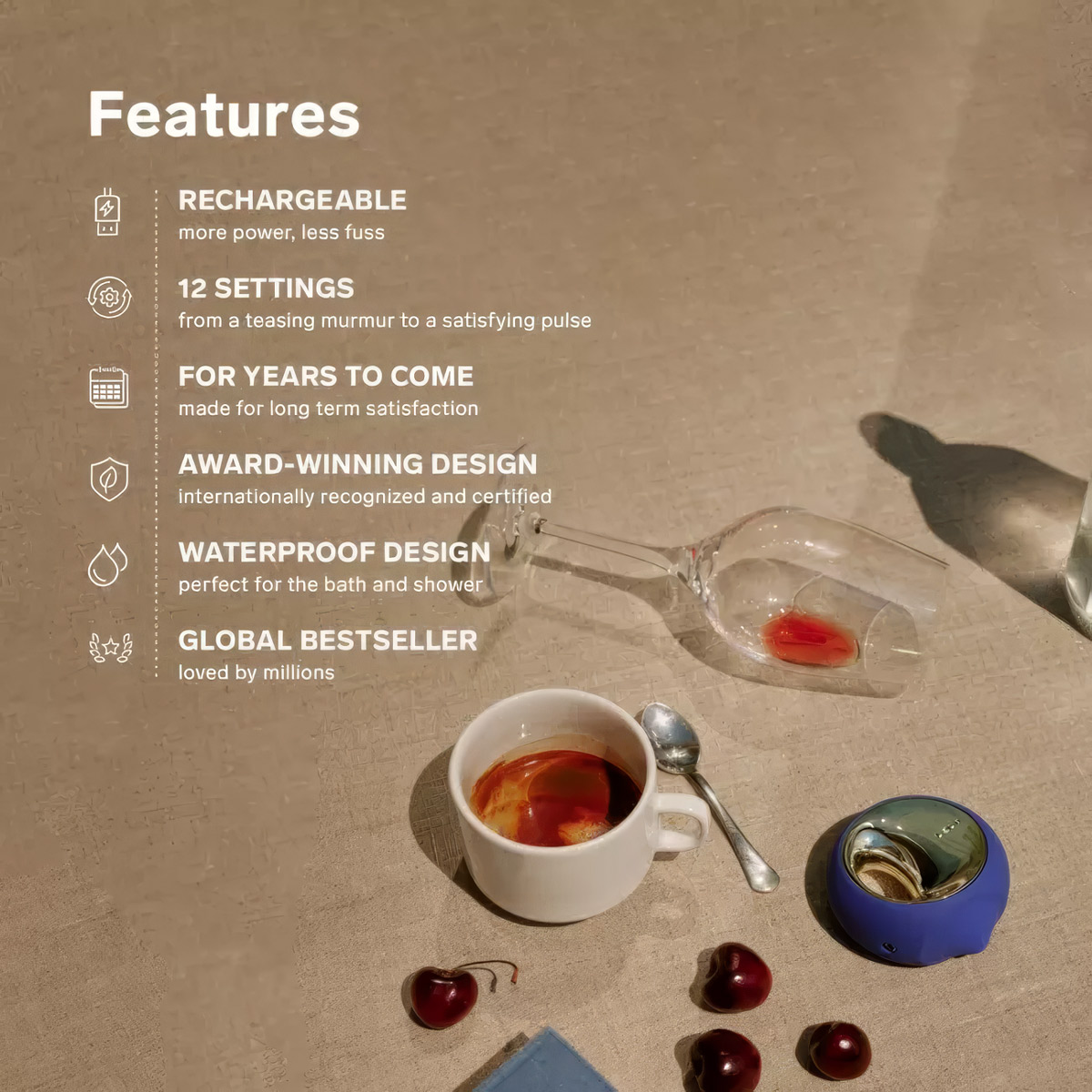 LELO ORA 3 Clit Stimulator and Oral Sex Toy Features