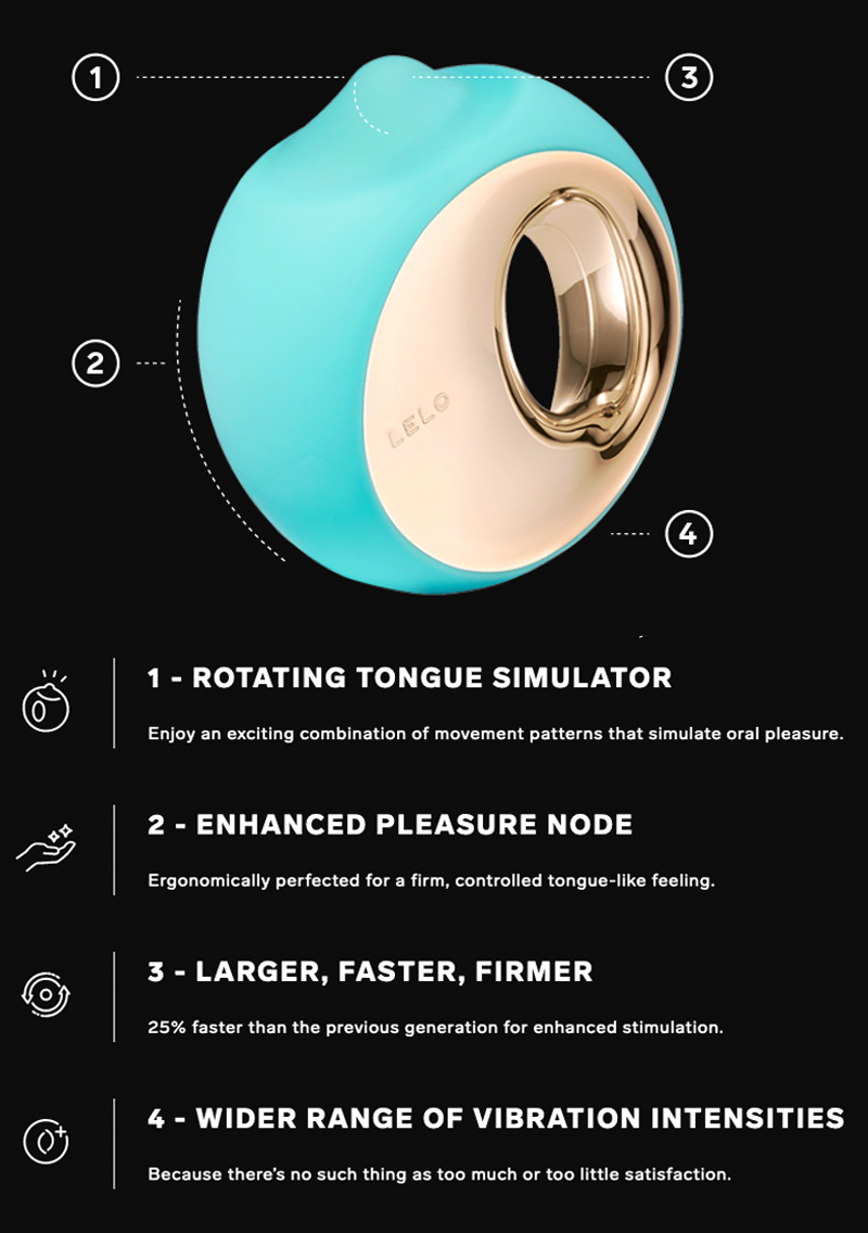 LELO ORA 3 Oral Sex Clit Stimulator Features