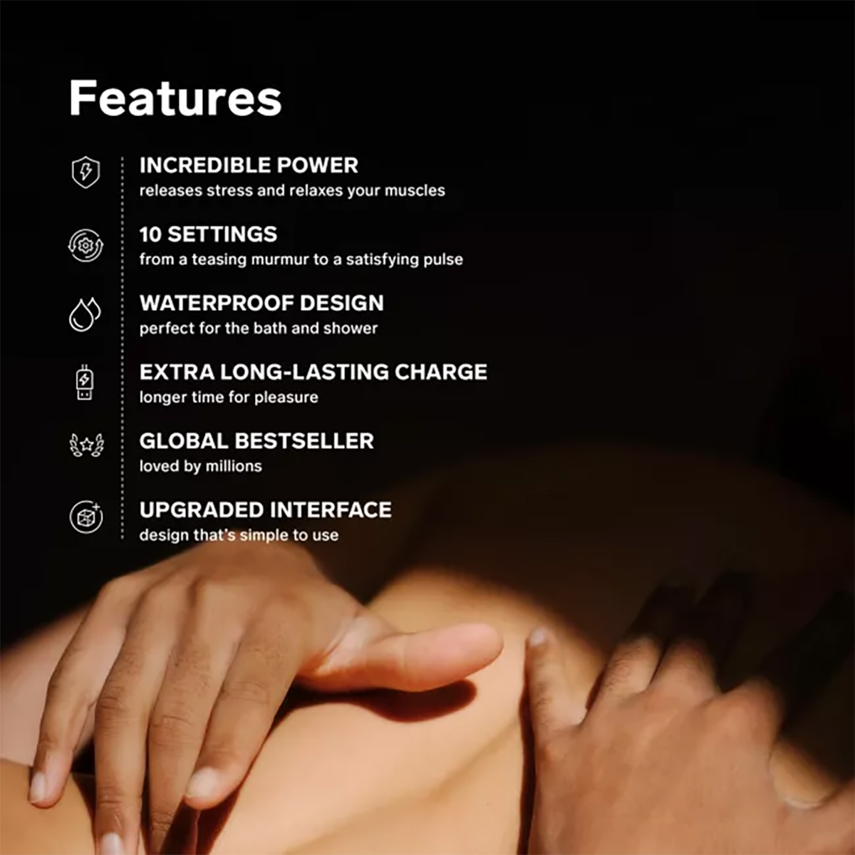 LELO SMART WAND 2 Large - Wand Vibrator Features