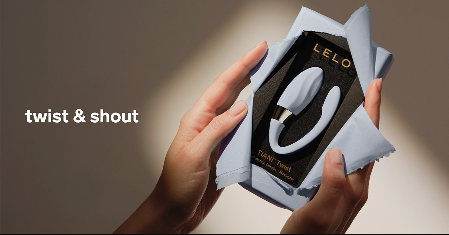 LELO Tiani Twist wearable vibrator for couples with flexible dual stimulation.