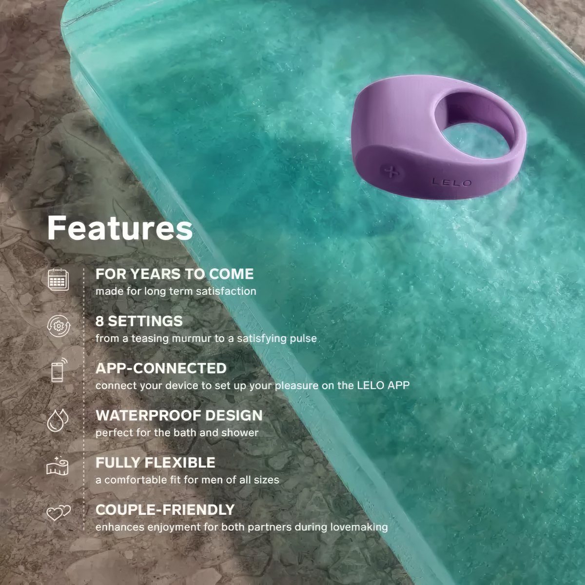 LELO TOR 3 Vibrating Cock Ring Features