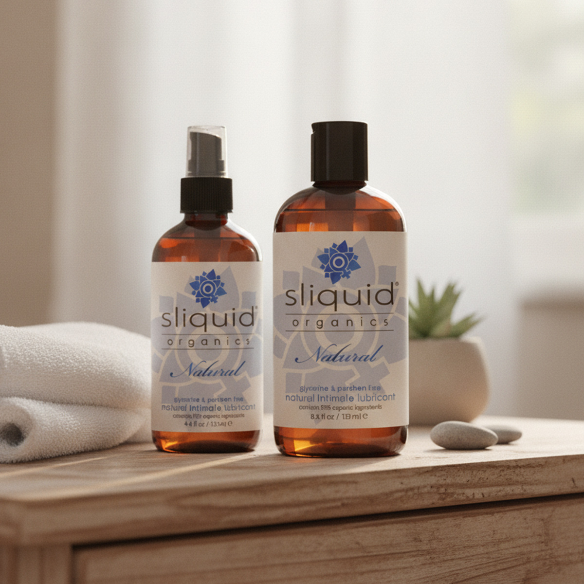 Sliquid Organics natural lube is an organic lubricant for sex toys and intimate use.