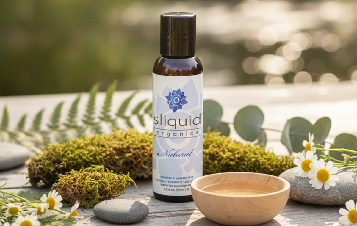 Sliquid Natural personal lubricant is an organic lube developed as a smooth gentle lubricant for females.