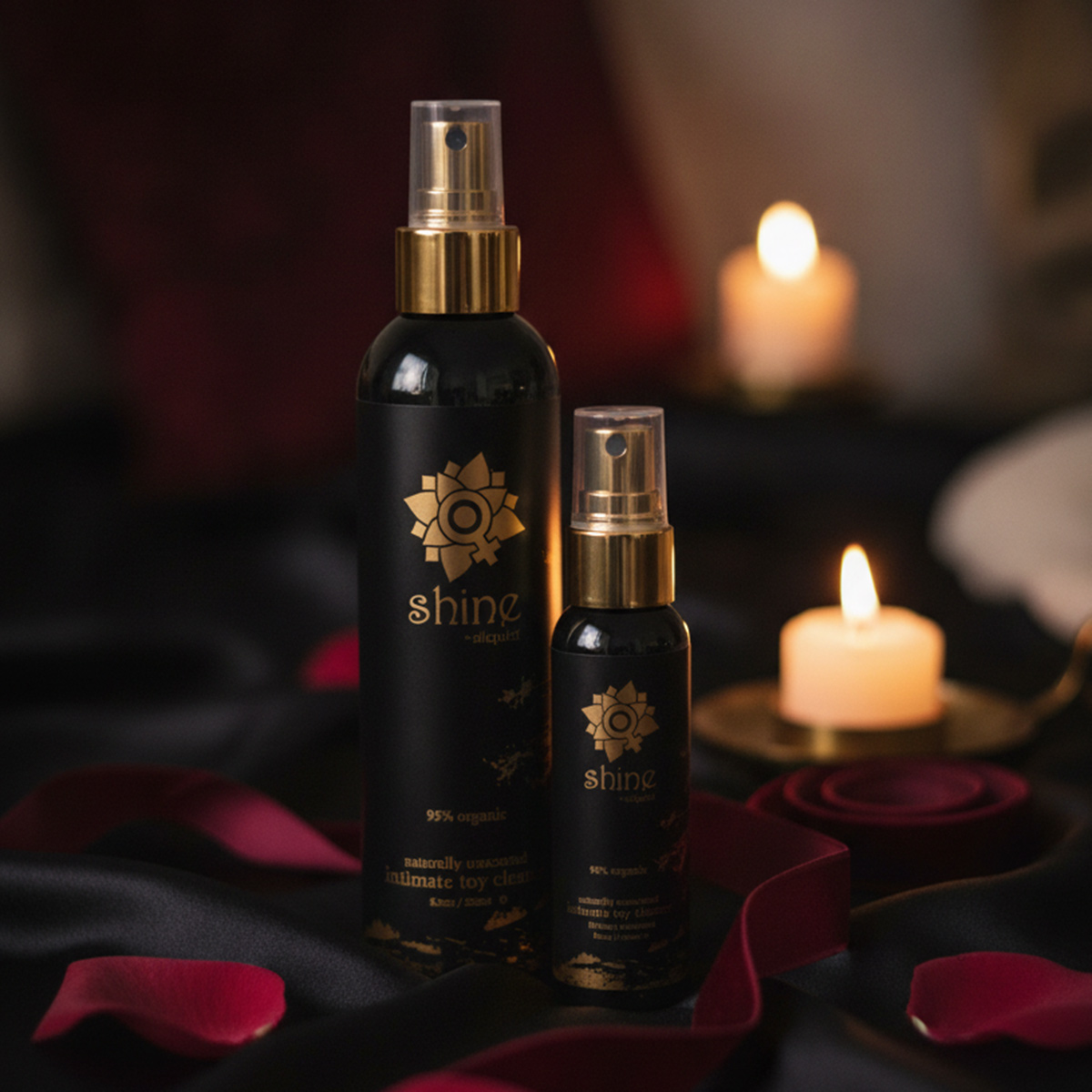 Sliquid Shine Organic Toy Cleaner keeps sex toys fresh and hygenic with a gentle organic formula.