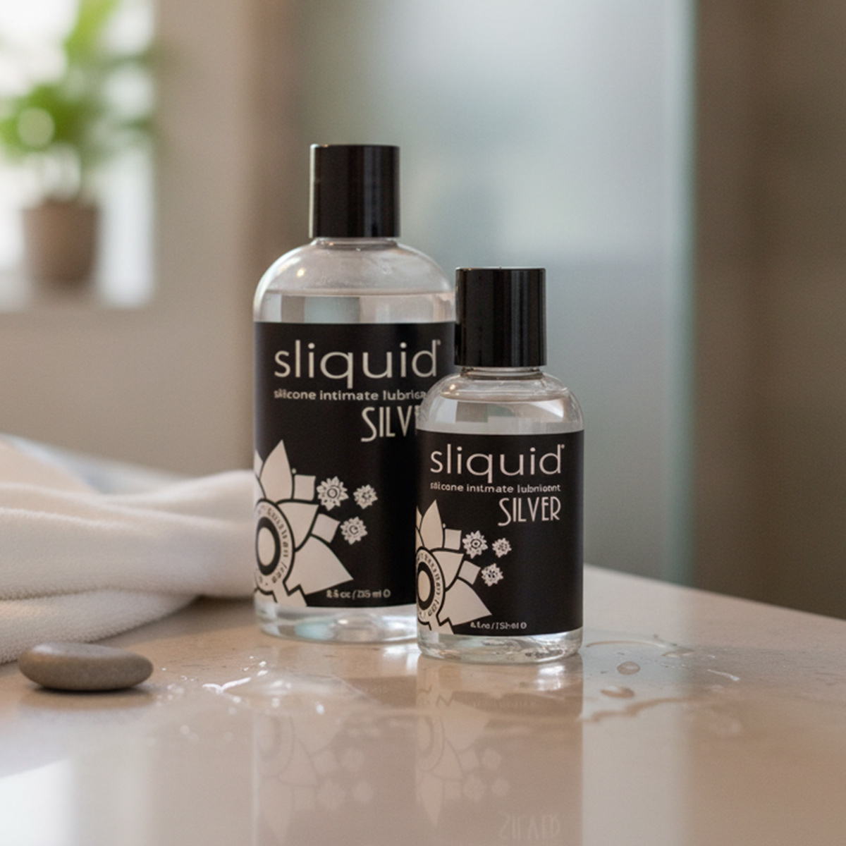 Sliquid Silver Lube is a long-lasting personal lubricant and smooth sexual lubricant.