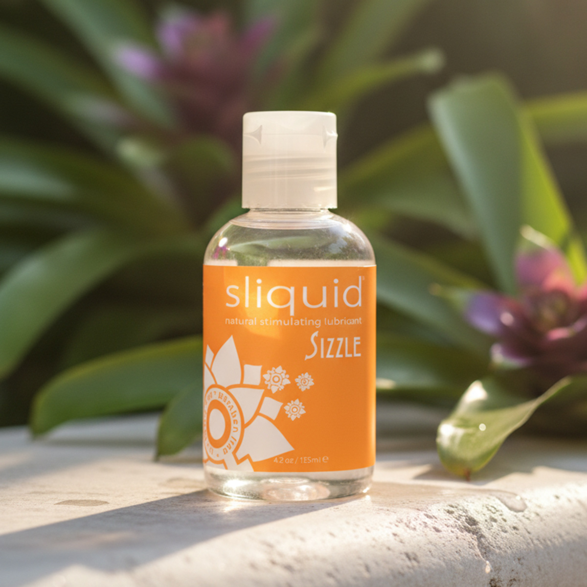 Sliquid Sizzle water based lubricant adds warming and cooling sensations for sex toys and intimate play.